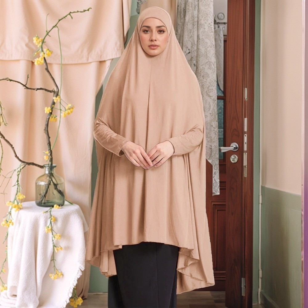 Caftan Plain Muslim Abayas Mod - Women Formal Wear Hijab ulasan dan harga