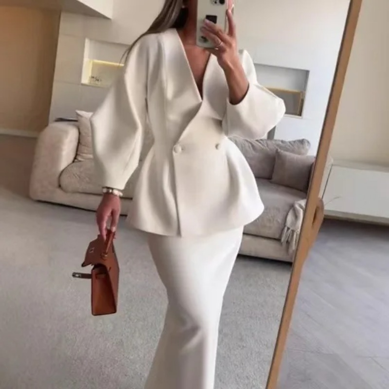 2 Piece Sets Women Outfits Ele - Women Formal Wear For Meeting ulasan dan harga