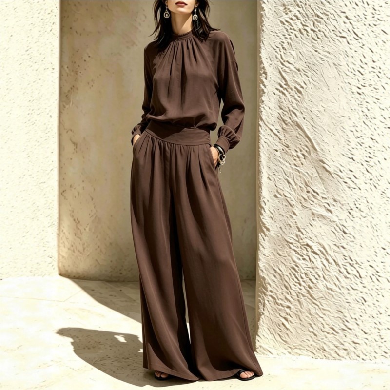 Autumn Elegant Women Long Slee - Women'S Formal Wear Blouse ulasan dan harga